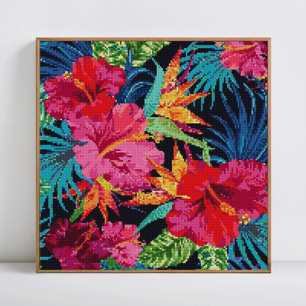 

Huacan 5D DIY Алмазная картина Цветочная картина Стразы Полный квадратный художественный бриллиант 30*30 cm