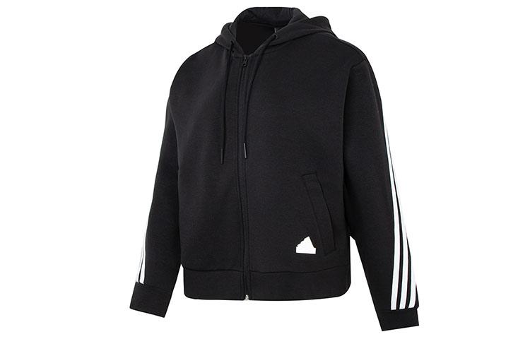 adidas Women s Future Icons 3-Stripes Full-Zip Hoodie Black HT4715 XXL