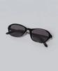 Retro Cat-Eye Oval Sunglasses(Black)
