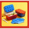 Mittagessenbox DIY Baustein Tragbar Modular für Kinder Schüler Picknick im Freien Bento Lebensmittelaufbewahrungsbehälter Obstsalatschale