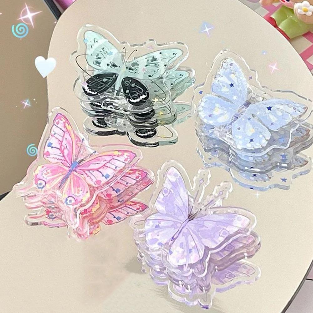 Y2k Cute PP Clip Paperclip Cartoon Memo Clip Handbook Note Clip Acrylic Paper Clip  Photo Clamp