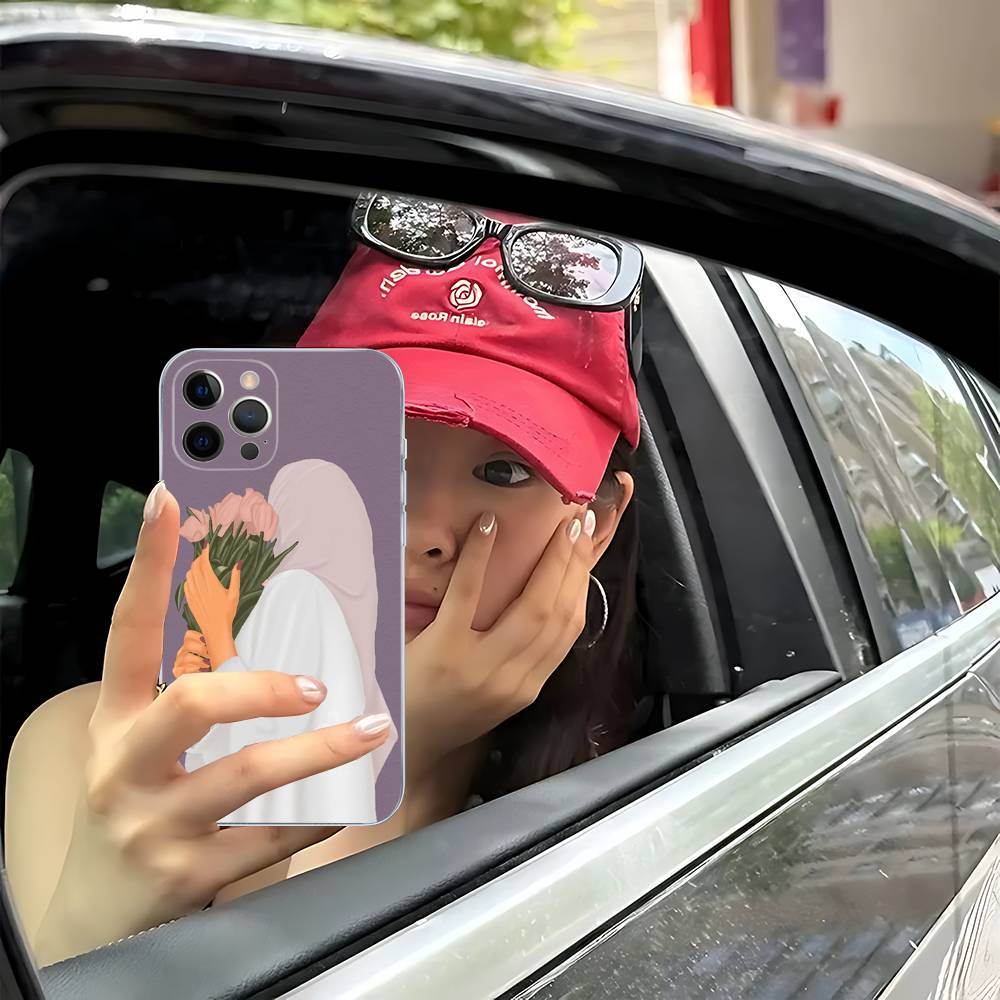 Muslim Arabic Hijab Girl For IPhone 17 16 16e 15 14 13 12 11 Pro Max Mini Plus Phone Case