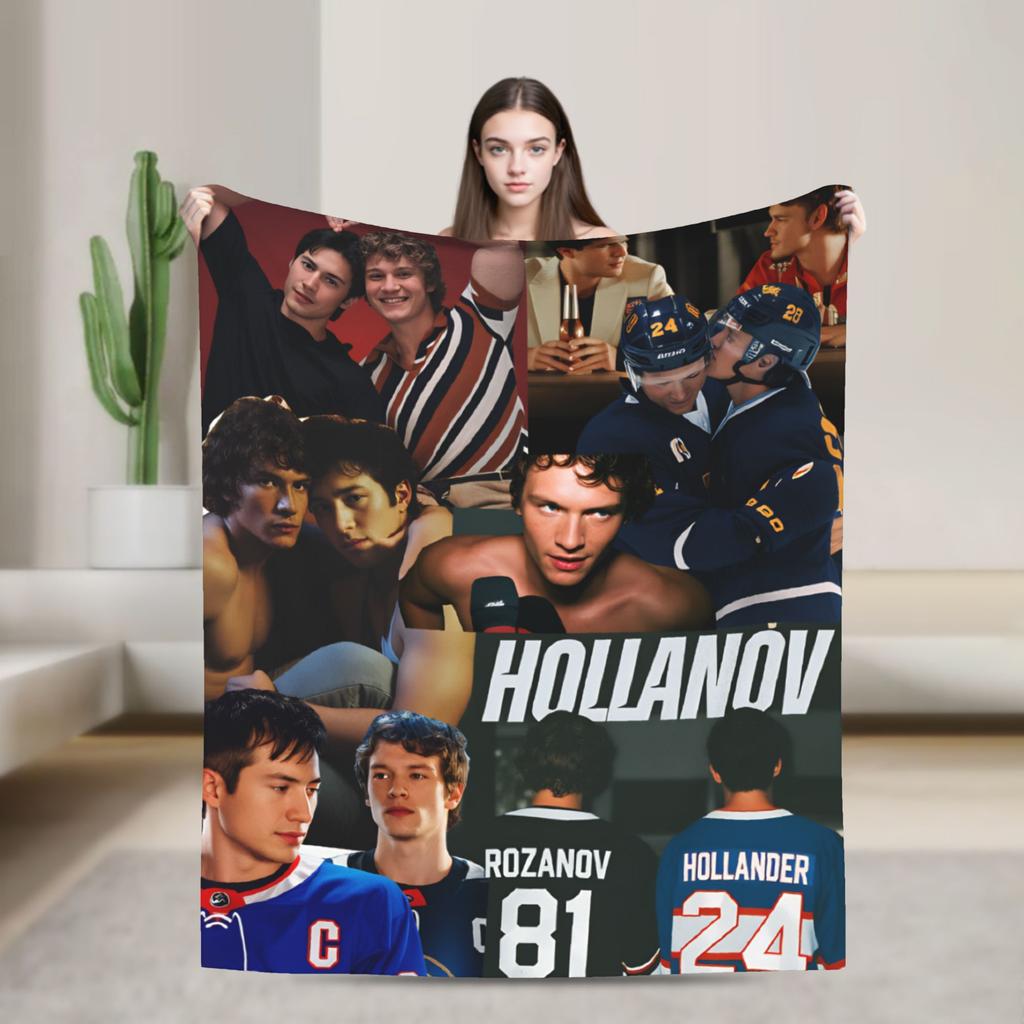 Heated Rivalry Blanket  Warm Soft Comfortable Plush Bedding Throws For Bedroom Airplane Travel Flannel Bedspread Bed Cover