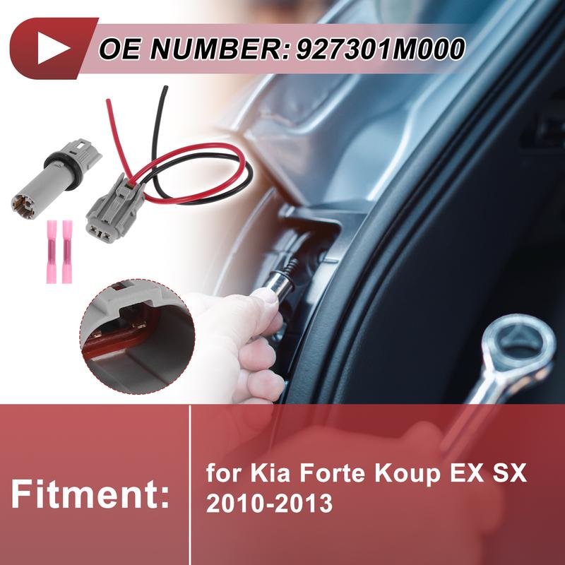 X Autohaux Brake Light Socket Wiring for Kia Forte Koup EX SX 2010-2013 No.927301M000
