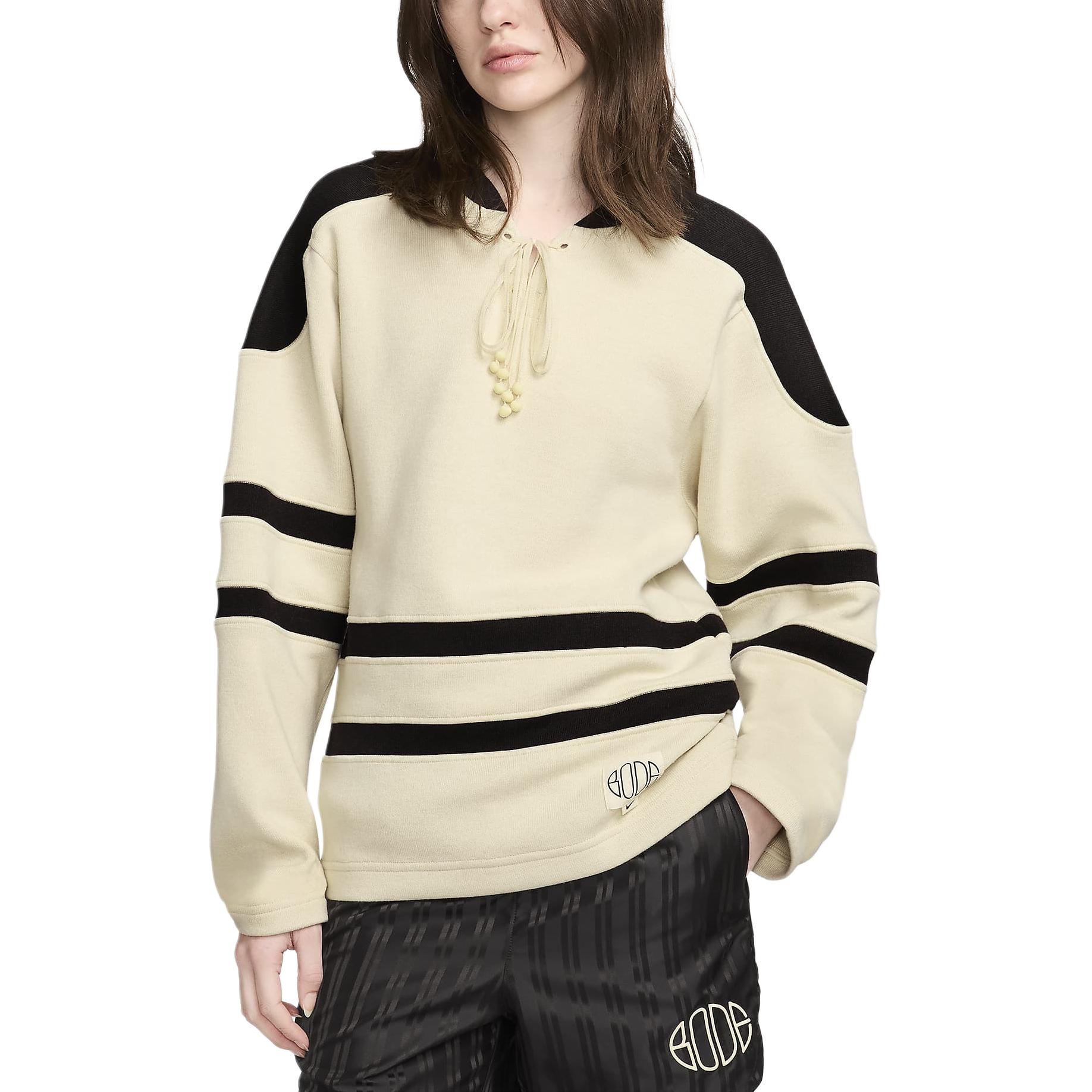 

Nike x Bode Rec Lacing Knit Ecru/Shadow Brown женские топы белые FJ0217-125 L