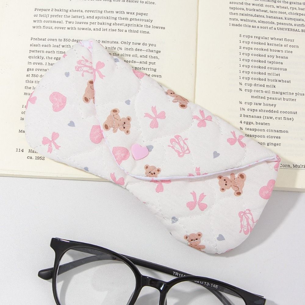 Handmade Fabric Eyewear Storage Bag Anti-Scratch Lipstick Pouch Portable Makeup Brush Bag  Girl