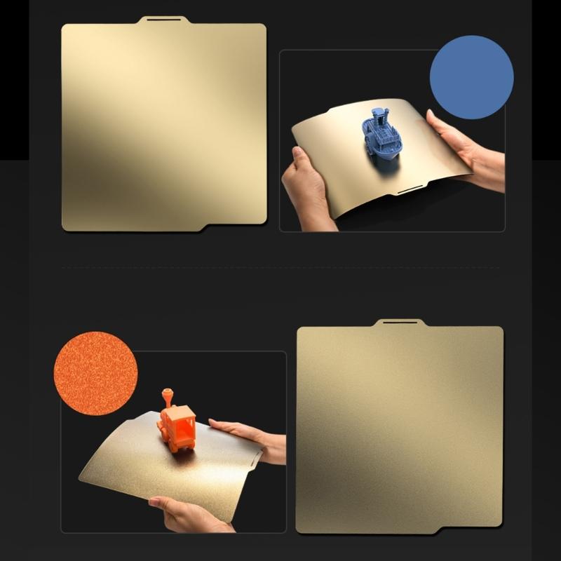 Double Side Build Plate Texture PEI Smooth PEO PET PEI Texture 256x256mm Spring Steel Sheet for Bambu Lab X1/P1P