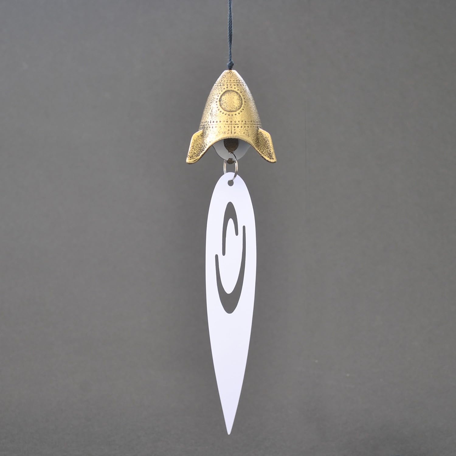 Nanbu Ironware Wind Chime by Chime ITCHU-DO [Wind Rocket] (67003GD Gold) Itchudo Iwate Japan