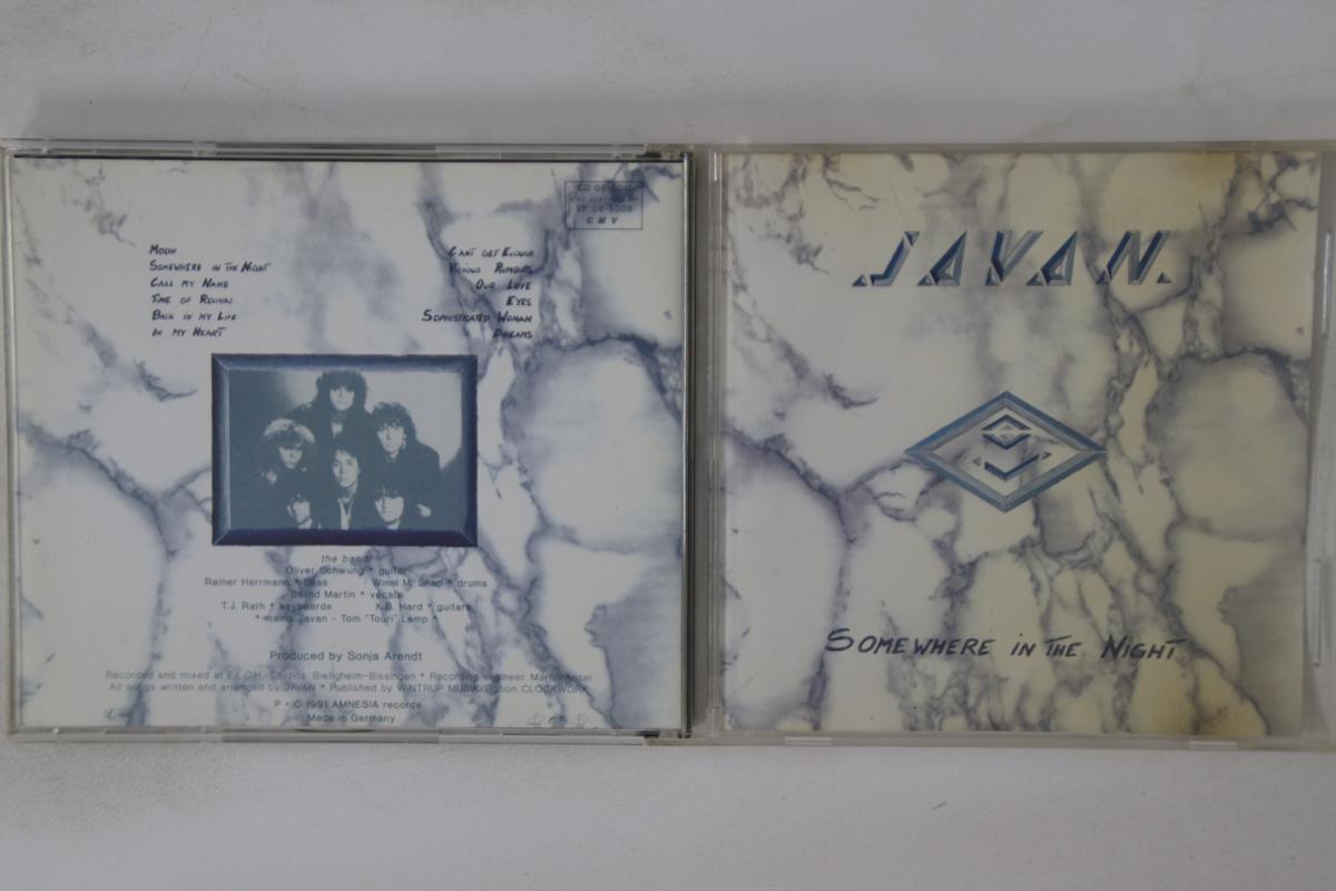 

CD JAVAN - Somewhere In The Night CD085010 AMNESIA 1991 Germany Rock Used