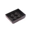 Caja de almacenamiento de carillas dentales, parche dental, caja de luz para sombreado, membrana de 4 orificios, retenedor de prótesis dental, caja para molares