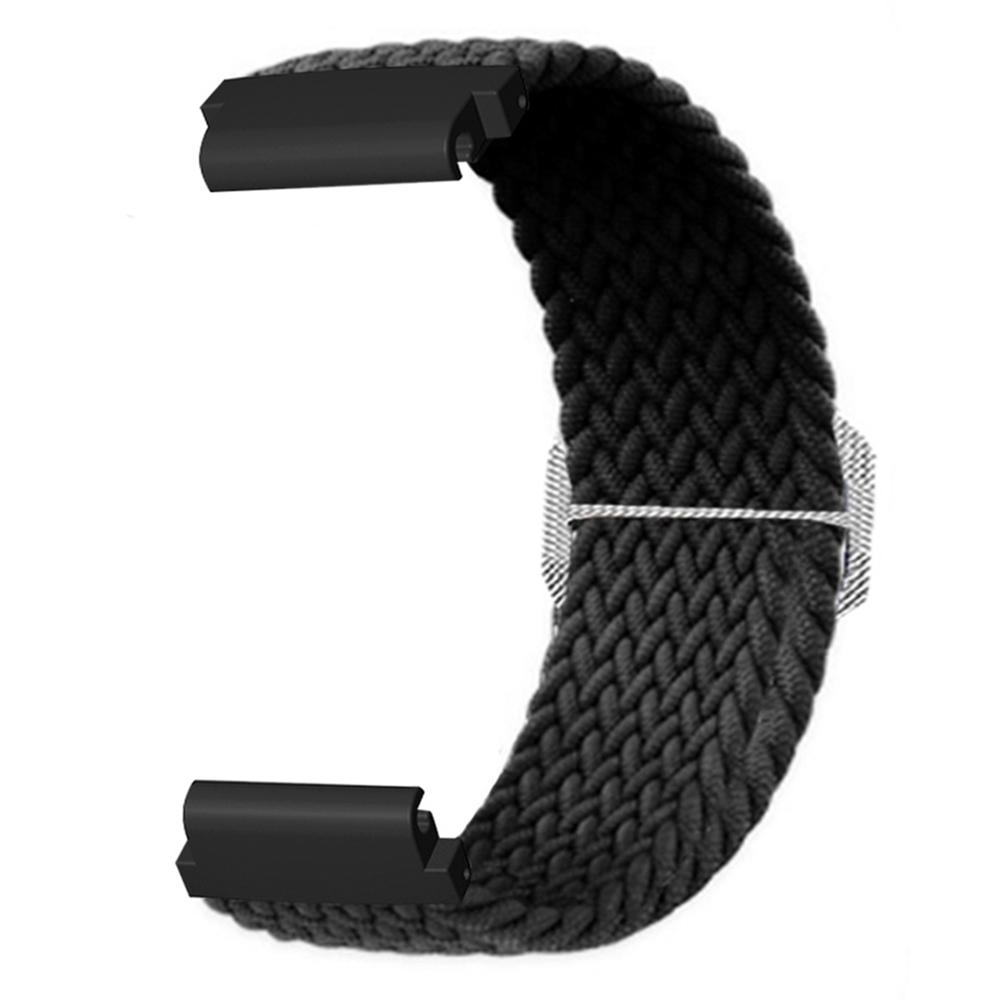 

For Garmin Fenix 7S/6S/5S Stretchy Nylon Watch Strap Sport Wristbands with 20mm PC Connector Dark Blue