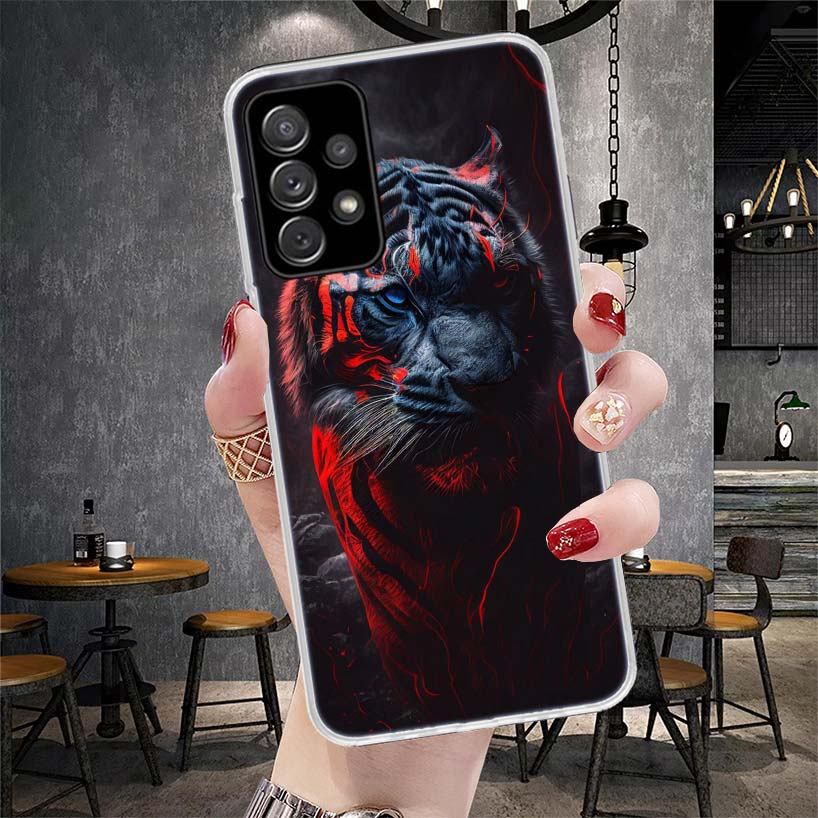 Ferocious Tiger Animal Soft Phone Case For Samsung Galaxy S22 S23 S24 S25 Edge S26 Ultra S20 FE S21 Plus + Fundas Coque Galaxy S
