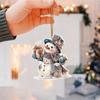 2D Christmas Decoration Hanging Pendant Bag Charm Ornament for Window Farmhouse Cabinet