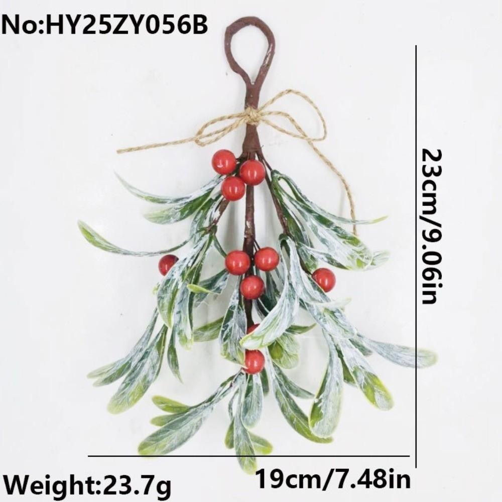 Artificial Floral Decor Artificial Mistletoe Sprigs Red Christmas Berry DIY Home Christmas Decorations Fake Flowers