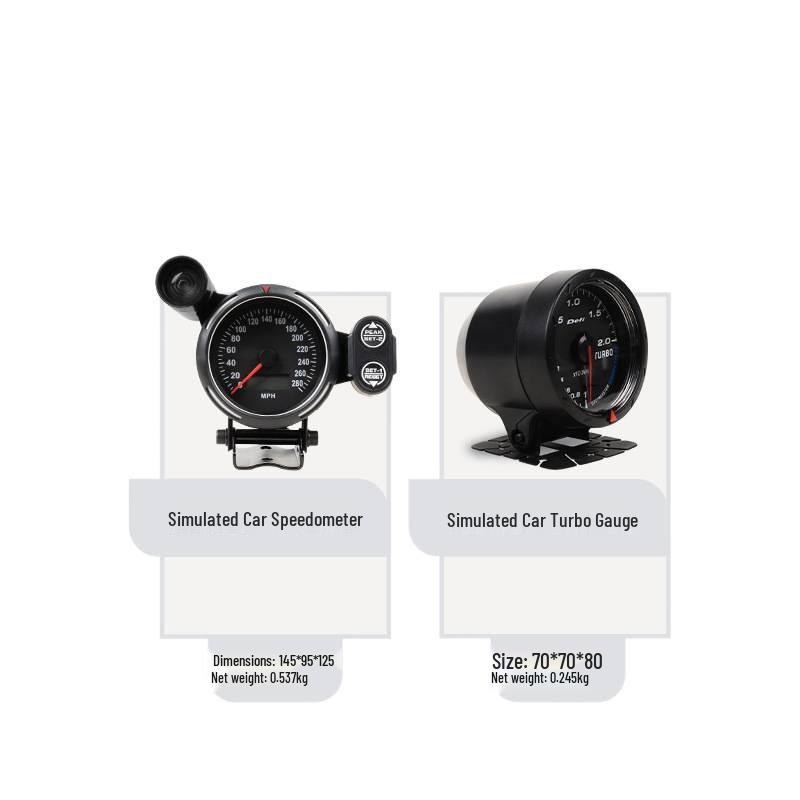 Experienced Driver Racing Simulator Dashboard Tachometer