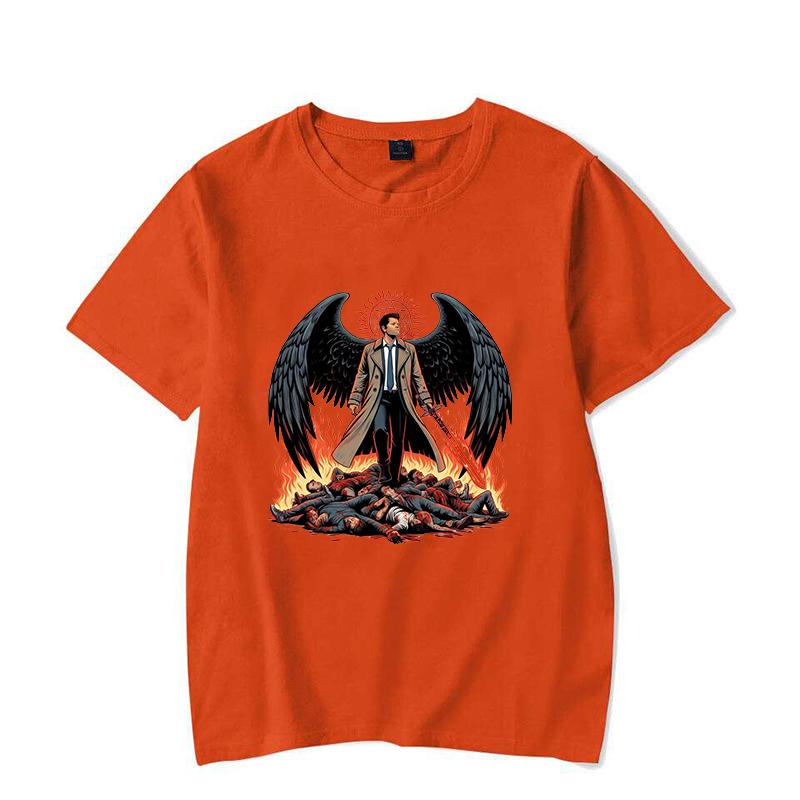 Nya övernaturliga tryckta t-shirts Unisex mode kortärmad t-shirt Sommar avslappnad lös t-shirt