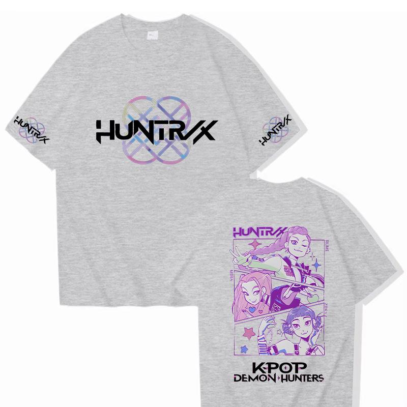 13 Colors Anime KPop Demon Hunters T-shirt Harajuku Women Men Casual T Shirt Fans Gift Tees Tops Fashion KPop Demon Hunters Short Sleeve