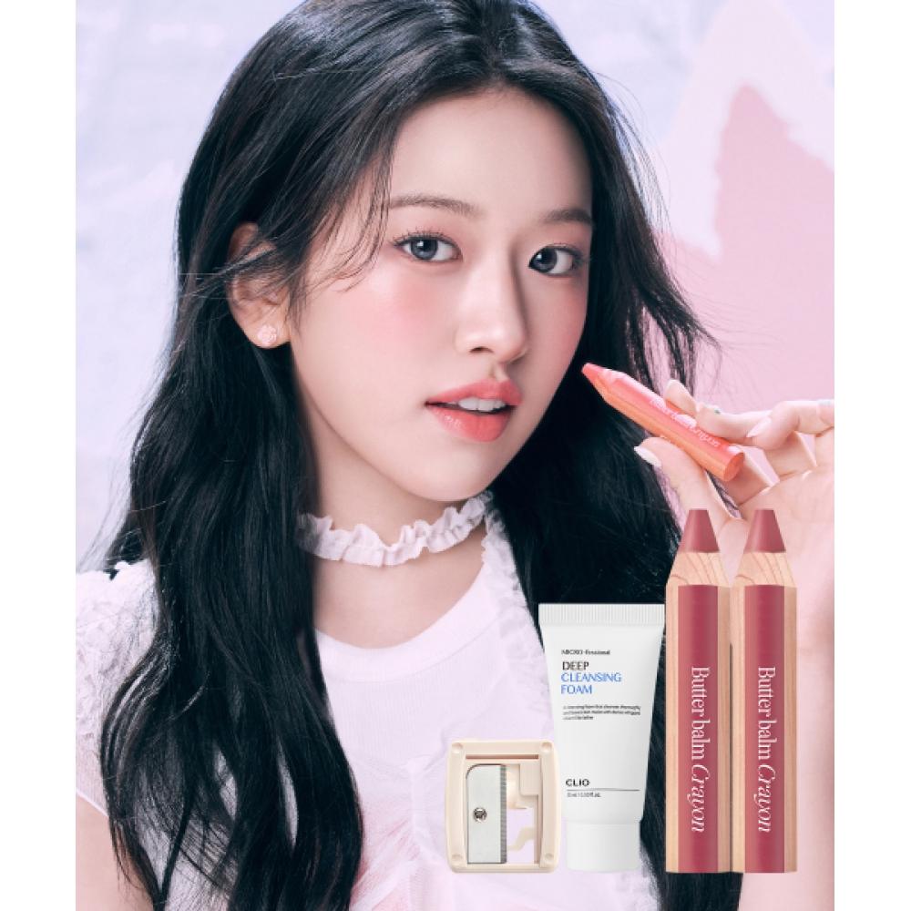 

Clio [2pack] Butter Balm Crayon Special Set [main Item+sharpener] [gift] Cleansing Foam Mini 010 maple brick/010 maple brick