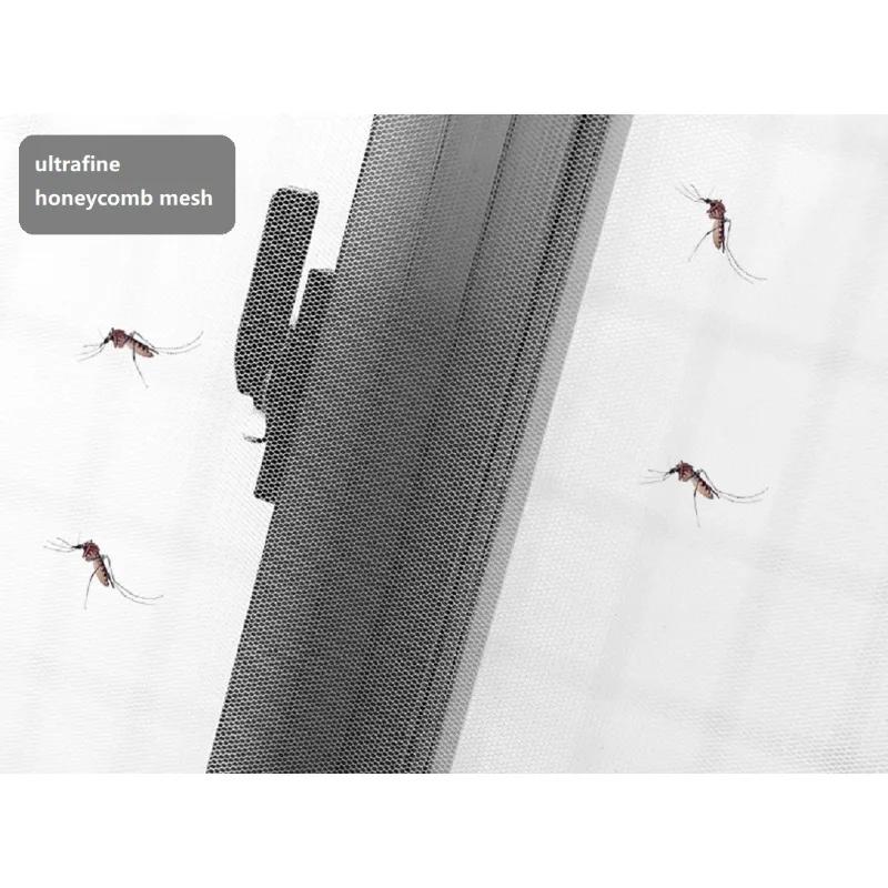 1 Stück Selbstklebende Unsichtbare Fliegengitter Sommer Anti-Mücken- und Insektennetze Einfache Bedienung Weiße Fliegengitter Fenstergitter