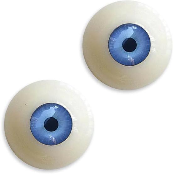 Realistic Acrylic Halloween Eyeball 4 Pairs Half Round Plastic Eyeball Doll Making Eyes Halloween Decor Props 1.18 in Fake Eyes, Black, Brown, Green,