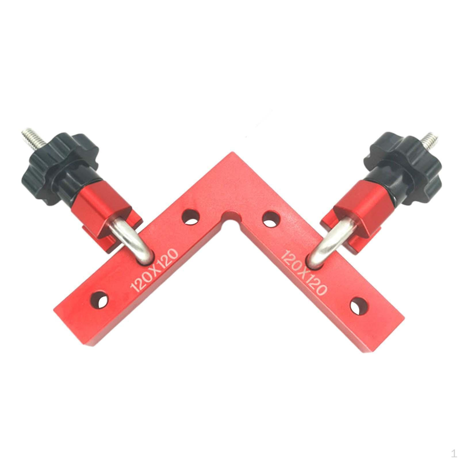 

90-градусный угловой зажим для позиционирования, алюминиевый сплав, угловой плотницкий инструмент для шкафов-коробок 120mm
