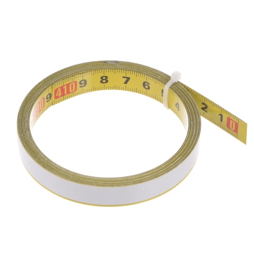 uxcell Carbon Steel Adhesive Tape Measure, Yellow, Straight Track Tape, Flat Ruler, 400cm Metric, Right to Left Reading