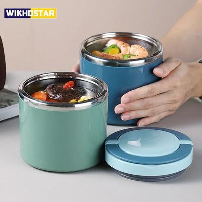 600/800ml Food Thermal Jar Insulated Soup Cup Thermos Containers Stainless Steel Lunch Box Thermo Keep Hot for School Children