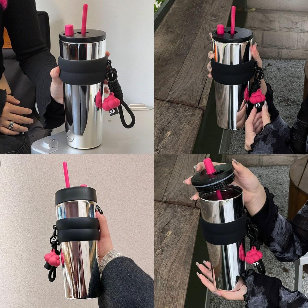 710ml Stainless Steel Travel Mug With Leakproof Lid For Office And Outdoors