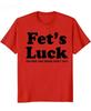 Funny Fets Luck Printed TShirt Unisex Unisex 2026 Summer Pure Cotton T Shirts Short Sleeve Tops TShirt For Unisex Unisex Cotton Tops