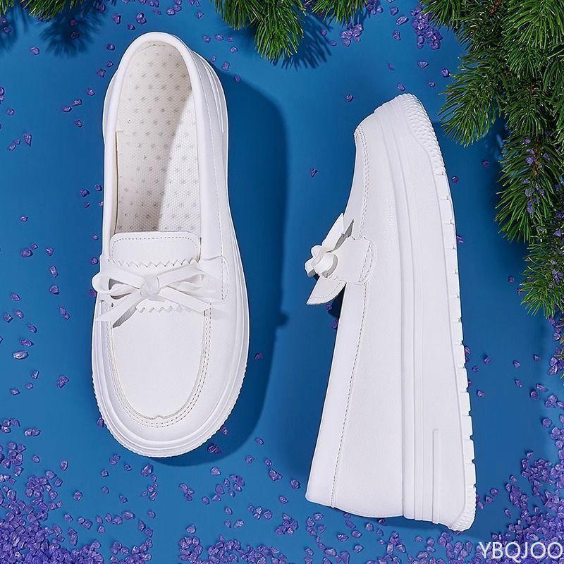 Fashion Summer Nurse Women's Soft Sole Breathable and Non Tiring Foot Deodorizer Comfortable Anti Slip Height Increasing Work Shoes