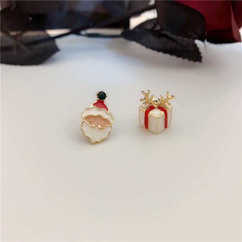 2025 Asymmetrical Reindeer Pompon Christmas Earrings for Women