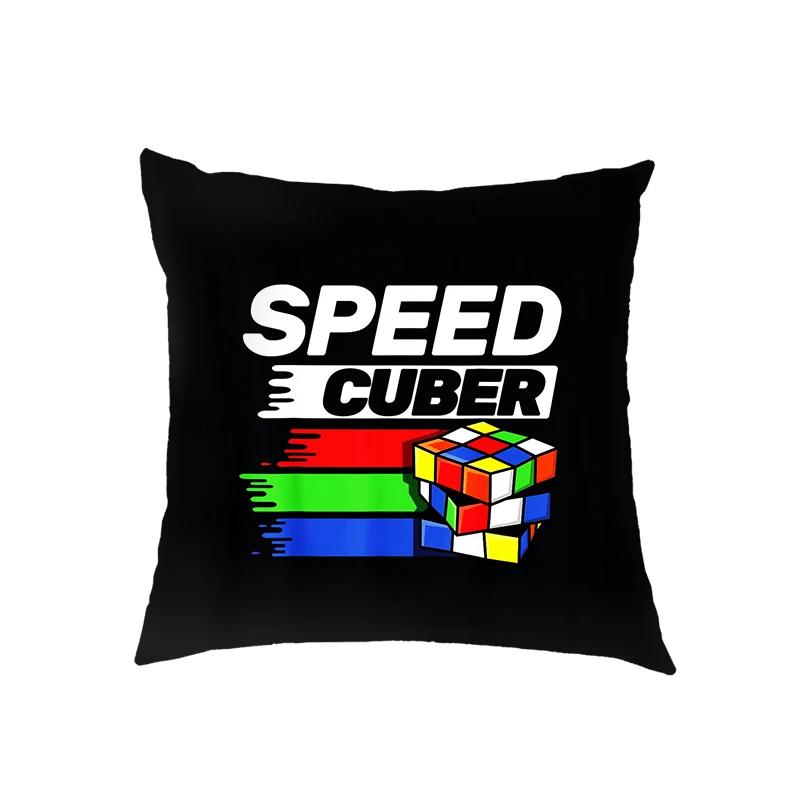 Magic Cube/ Math Formula Cushion Covers Periodic Table of Elements Pillowcase Home Sofa Decor Throw Pillow Cover for Living Roon