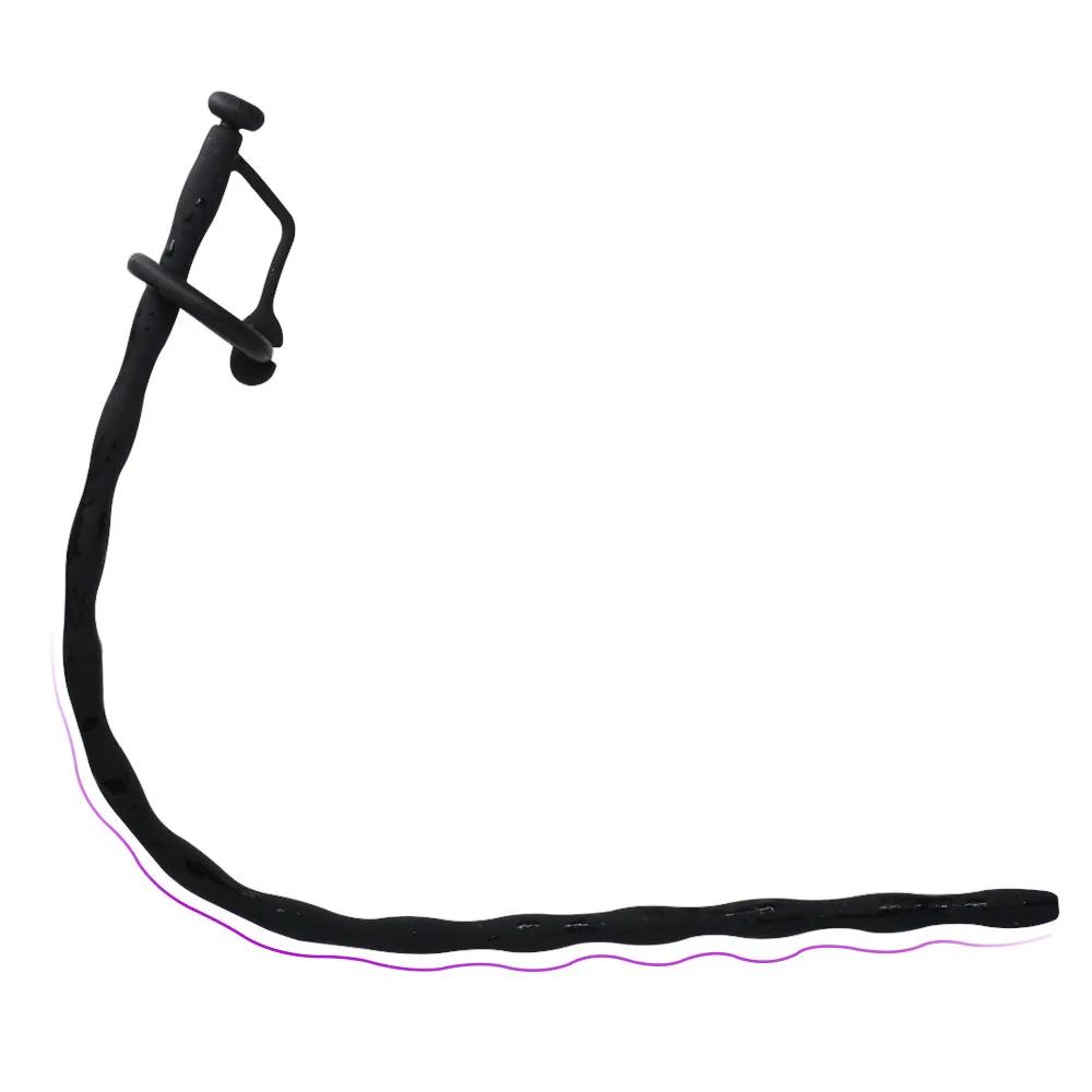 Silicone Hollow Urethral Catheter Dilator Horse Eye Irritation Adult Sex Toy Men Gay Penis Plug Insertion Urethral Cathe