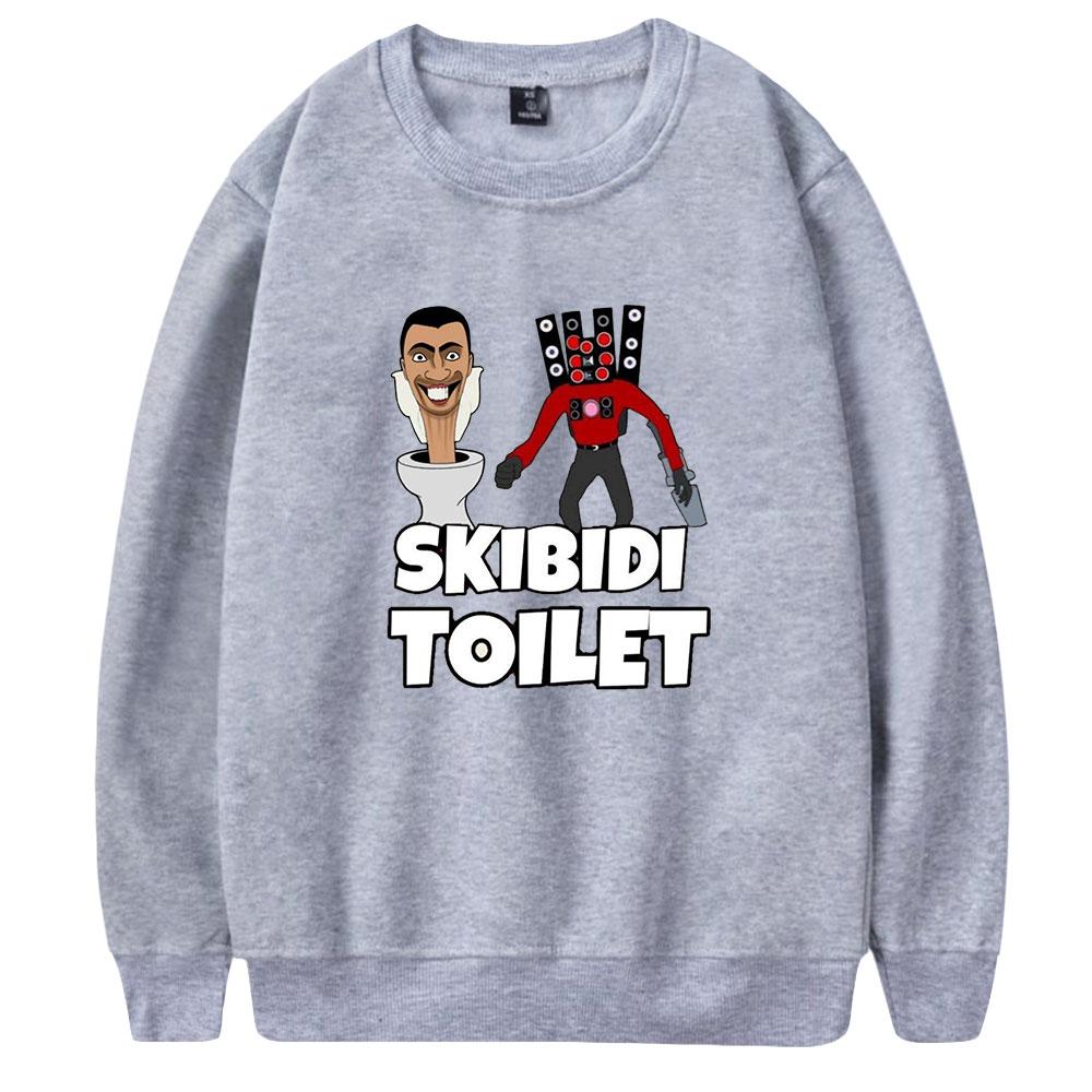 Autumn Men's Sweater Pullover Skibidi Toilet Anime Printed Round Neck Sweater Men's Fashion Long Sweatshirt Tops