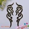 Cuello y puños adhesivos DIY: Parche Étnico Bordado de Flor y Nube
