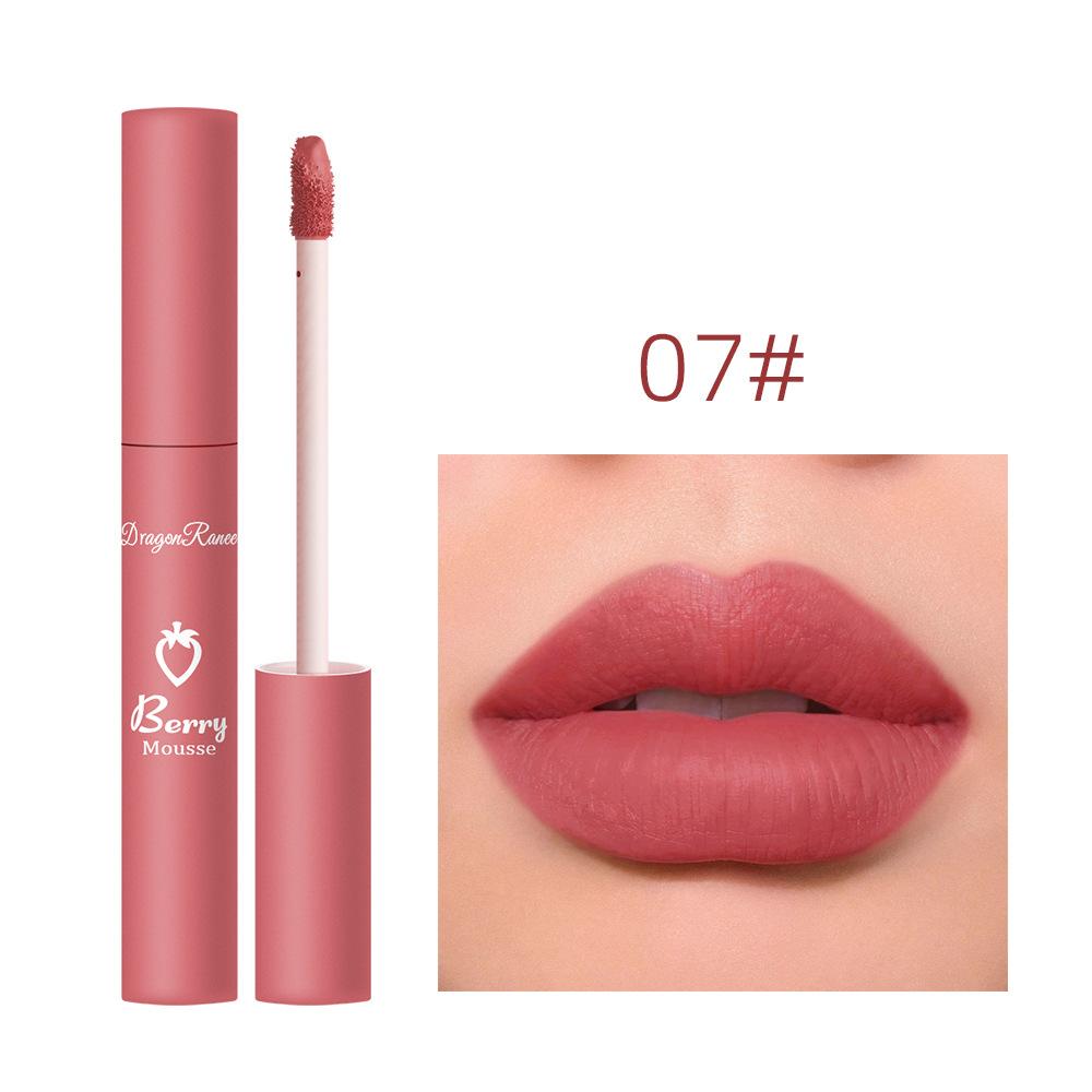 12 barev Nude Matte Lesk na rty Dlouhotrvající sametová rtěnka Vodotěsná Neblednoucí Nepřilnavé Kelímkové rtěnky Dámské make-upy Kosmetické