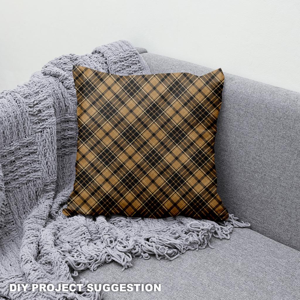 Royal Samt Stoff Polyester Zum Nähen - Motiv Kariert 19