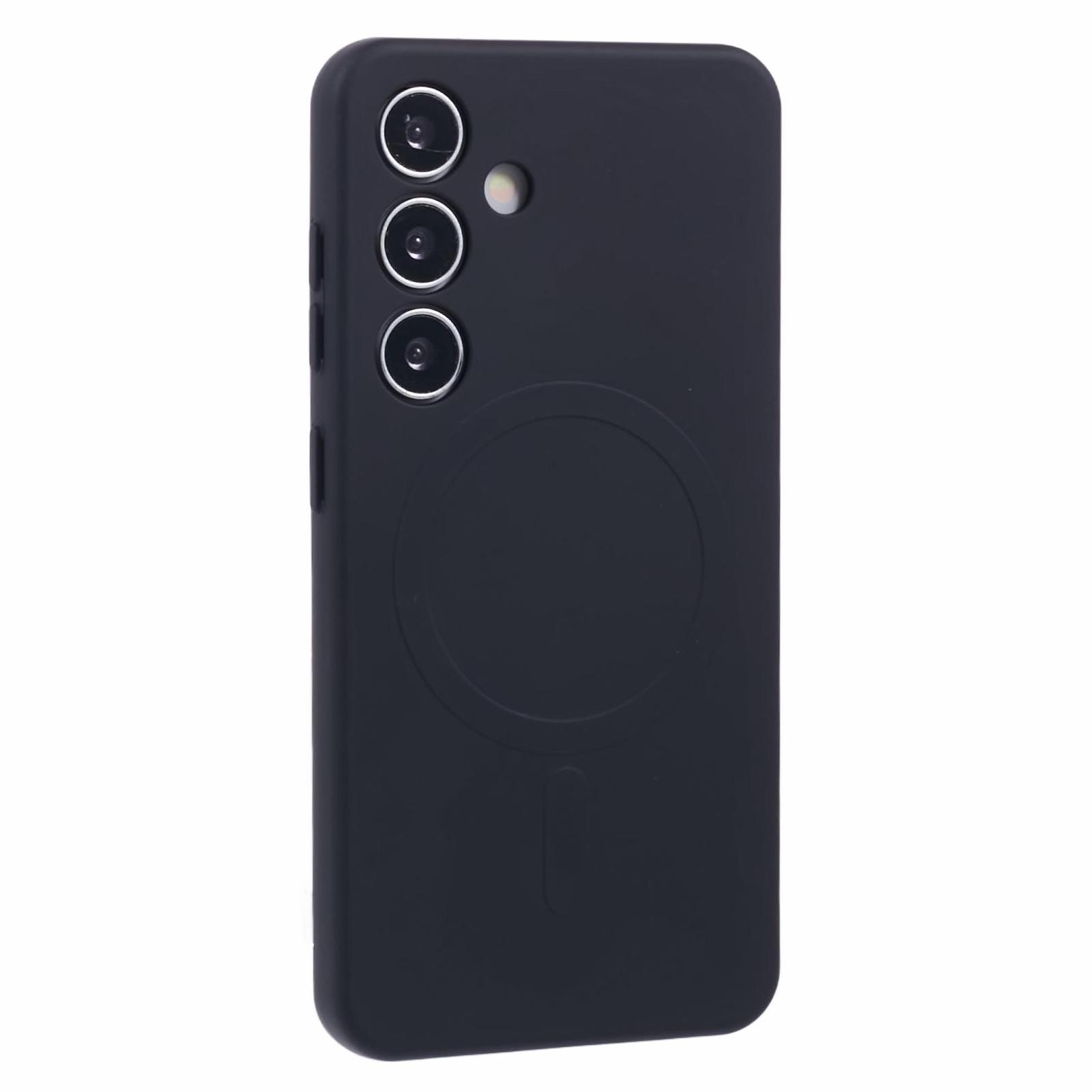 

For Samsung Galaxy S25+ Case Compatible with MagSafe Shockproof TPU Phone Cover Black