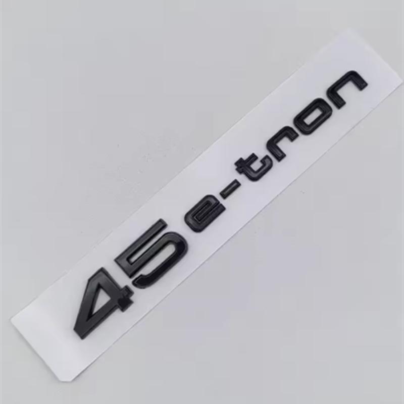 ABS Logo 30 40 45 50 E-tron GT Letters Sticker Car Rear Trunk Emblem Badge For q2 A3 SQ6 Q5 Q6 Q8 Q4 Etron Accessories
