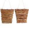 Flower Arrangement Small Flower Basket Rattan Basket Pendant Interior Decoration Handmade Flower Basket Pendant