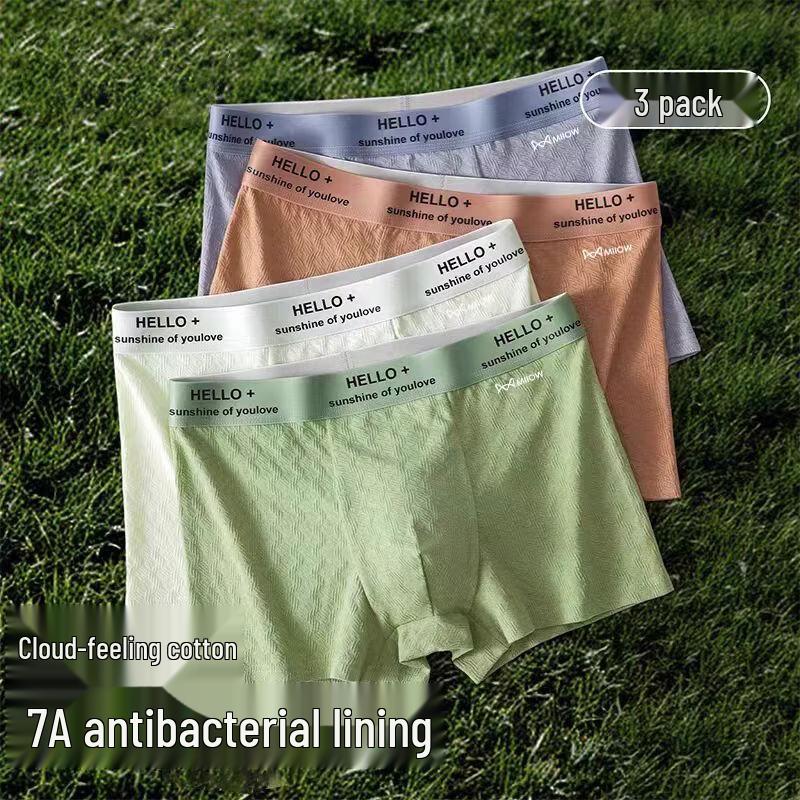 YUZHAOLIN Men s Pure Cotton Antibacterial Boxer Briefs 2XL