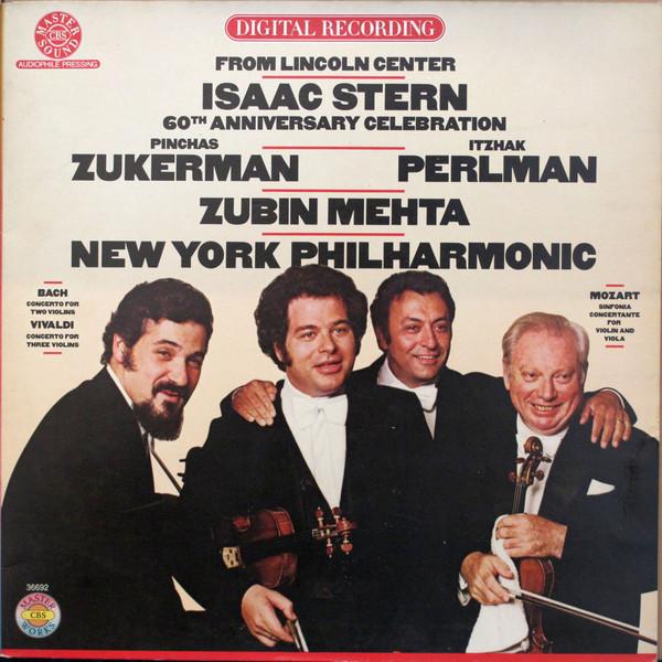 

LP Record ISAAC STERN PINCHAS ZUKERMAN IT Isaac Stern 60th Anniversary Celebr 36692 CBS Masterworks 1981 Europe Classical Used