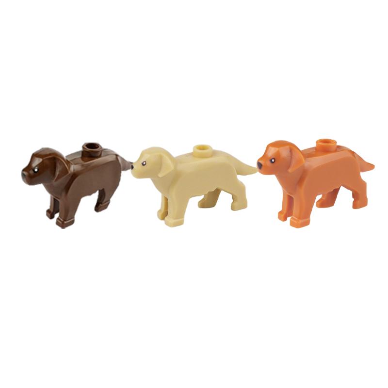 City Scene Accessories Animal Building Blocks Model Figures Farm Wolves Flamingos Pig Dog Gorillas Elephants Zoo Bricks Toy Gift