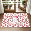 Crystal Velvet Square Rug Custom NameHarry Styles Pattern Non Slip Home Floor Decor Rug