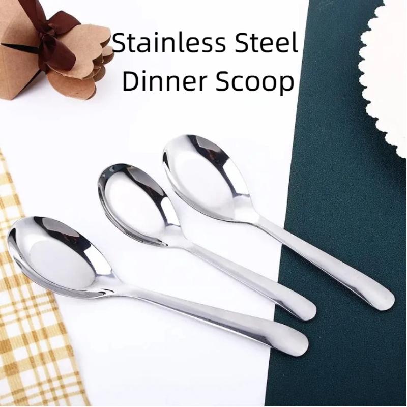 Elegant Stainless Steel Dinner Spoon Adds a Touch of Sophistication to Every Dining Table