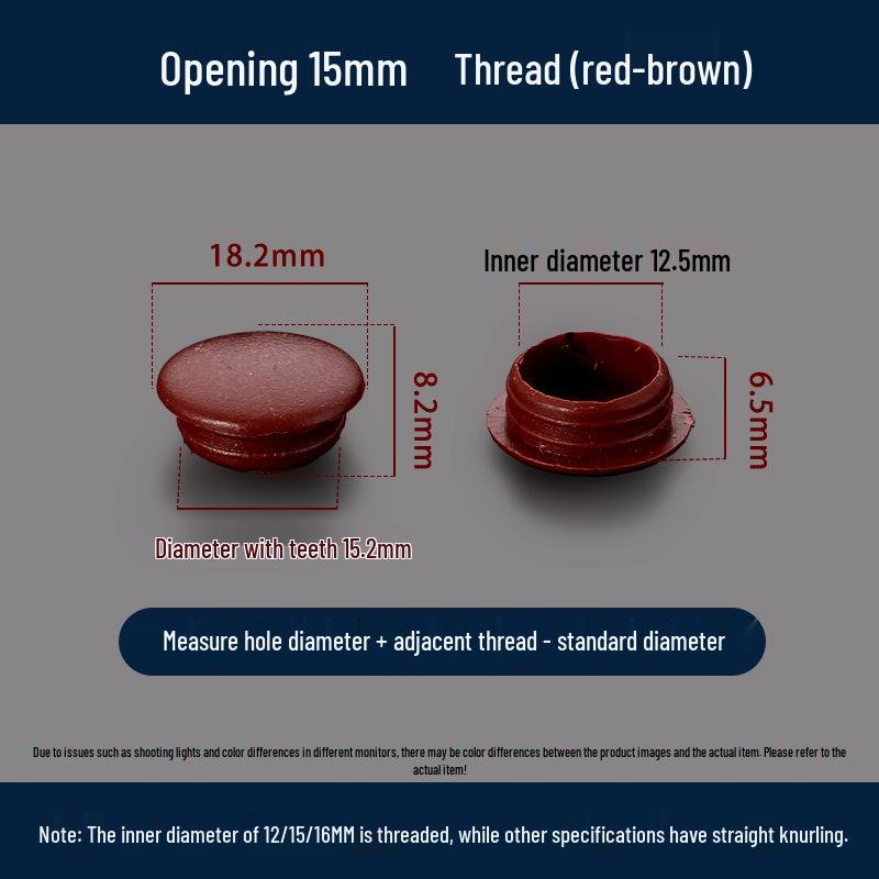 Universeller Runder Dekoplastikstopfen für Möbelscharniere und Schraubenlöcher