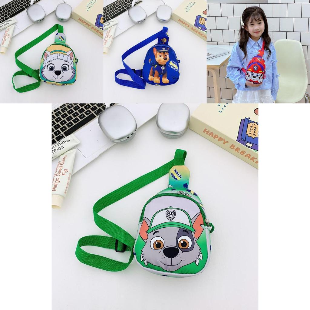 Paw Patrol Cartoon Kids Chest Bag With Polyester Print For Daily Use