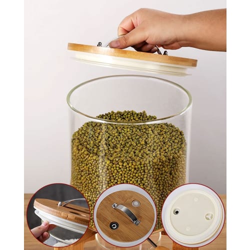 Rice Container, Rice Dispenser, Storage Container with Measuring Cup, Rice Storage Tank, Rice Case, Rice Storage Container, Airtight and Moisture-Proo