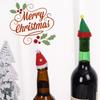 12 ks dárkových vánočních čepic Santa Claus čepice lízátko čepice láhev vína nová mini vánoční čepice párty
