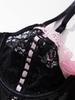 European & American Sexy Lace Lingerie: Pure Desire Style with Bow & Leg Accent, One-Piece for Girls.